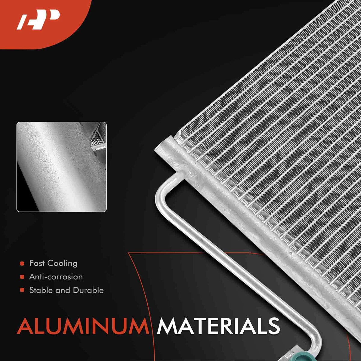 A/C Condenser for BMW E38 740i 740iL 750iL (1995–1997) 64538373924 64538391126