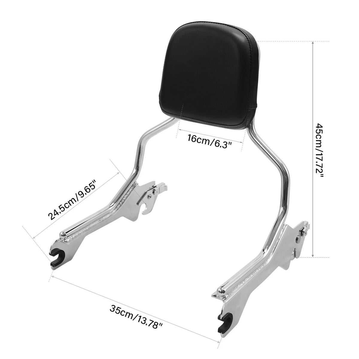 Sissy Bar Backrest Docking Hardware Kit for Harley Fat Boy Breakout (2018–2023)