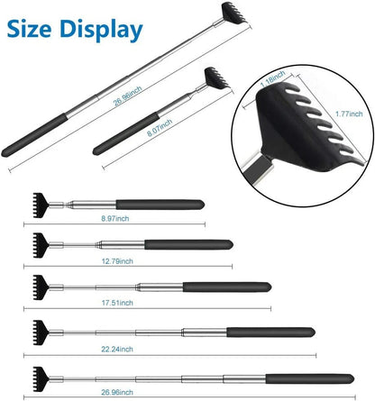 3 Pack Extendable Back Scratcher for Universal Use (No Specific Years)