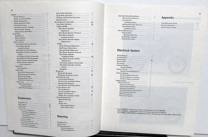 Service Manual Supplement for Kawasaki KX60 KX80 KX100 (1988)