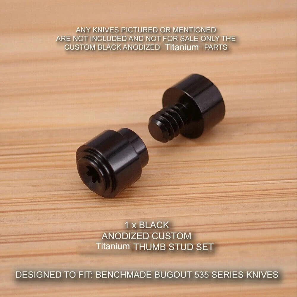 Black Screws Pivot Pocket Clip Springs Thumb Stud for Benchmade Bugout (2017–Present)