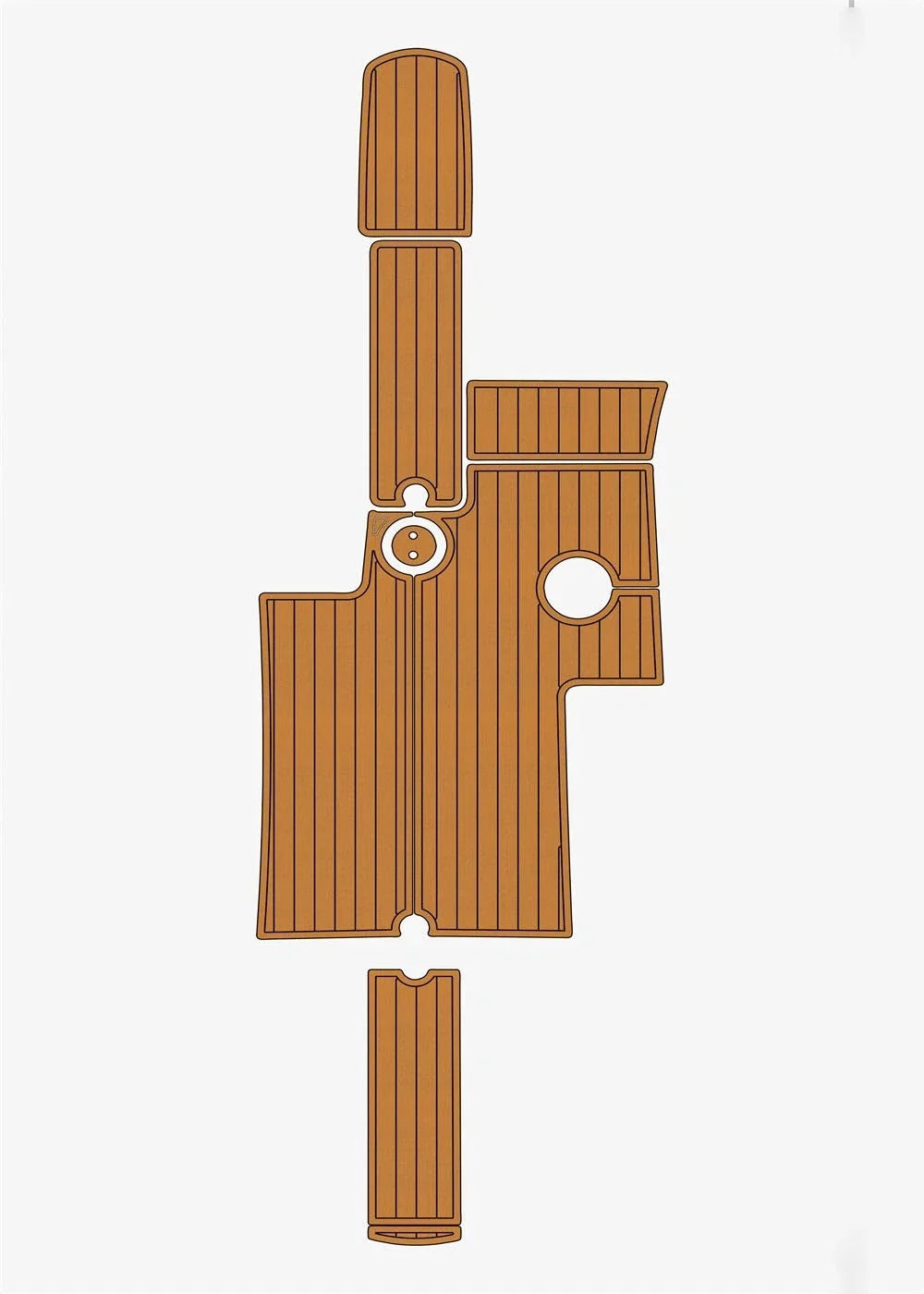 EVA Foam Faux Teak Deck Flooring Mat for Mastercraft X30 (2006–2010)