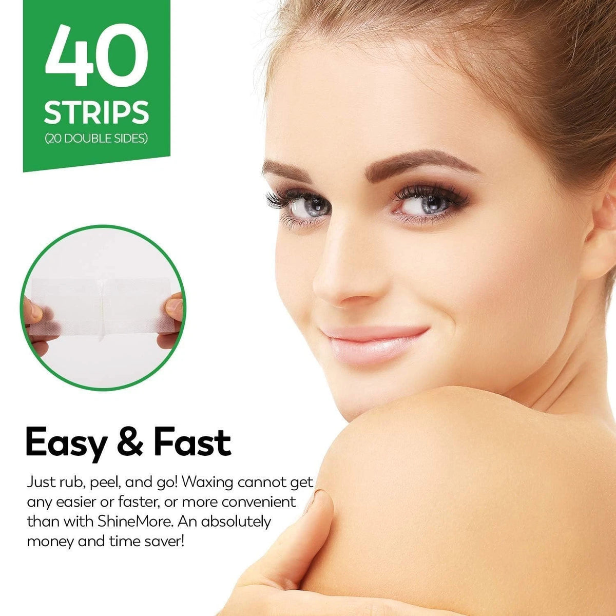 40 Wax Strips for Hair Removal