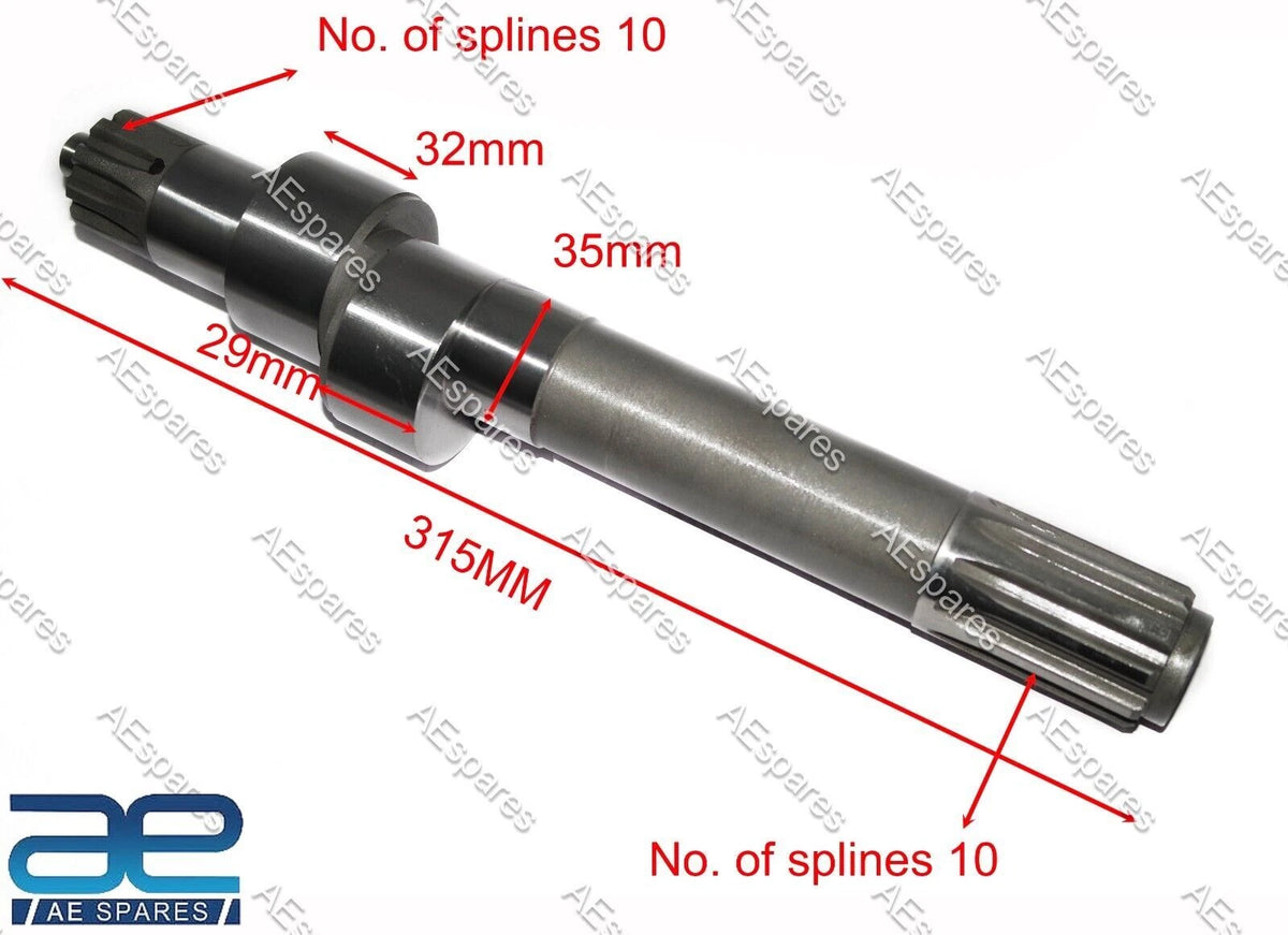 Hydraulic Pump Cam Shaft for Massey Ferguson 399 (21 Spline Long End)
