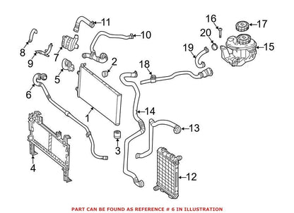 Lower Radiator Coolant Hose 1665010700 for Mercedes