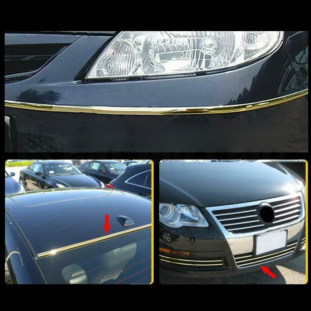 Car Molding Trim / 5/16 / Chrome 16Feet for Auto Body US