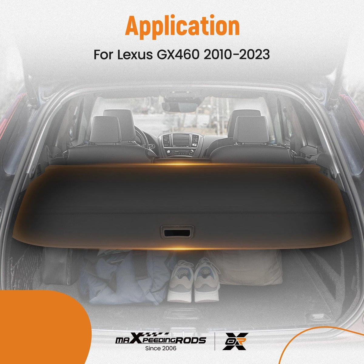 Cargo Cover for Lexus GX460 (2010–2023) Waterproof Aluminum