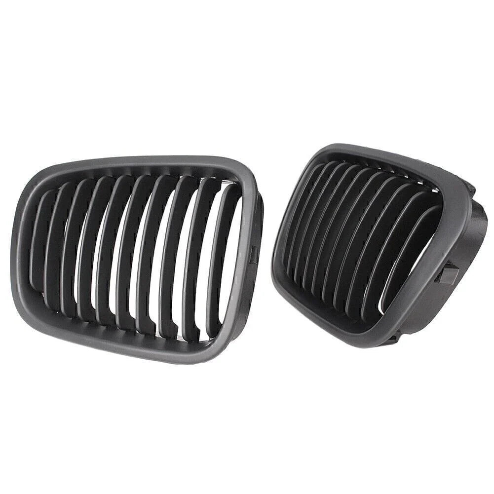Front Grille Cover for BMW E46 320i 323i 330i (1998–2001) Matte Black