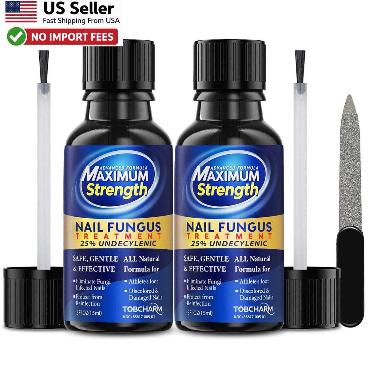 Toenail Fungus Treatment Kit 25% Undecylenic Acid (2 pcs)