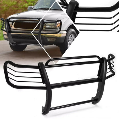 Black Grill Brush Guard & Light Protector for Toyota Tacoma (1998–2004)
