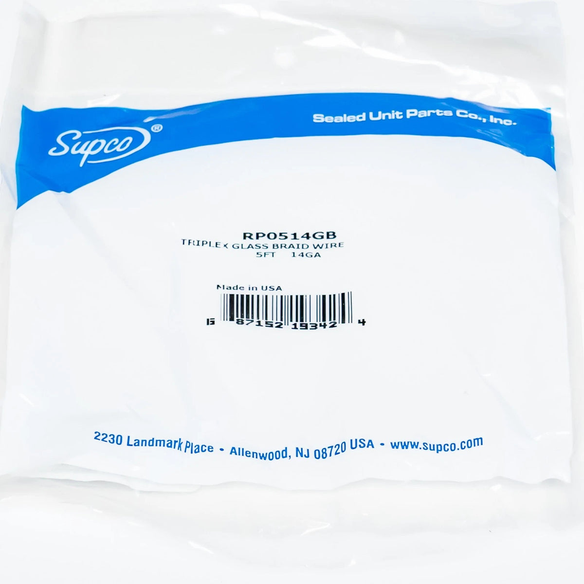 5' 14 Gauge 3 Strand Glass Braided Wire for Automotive Applications
