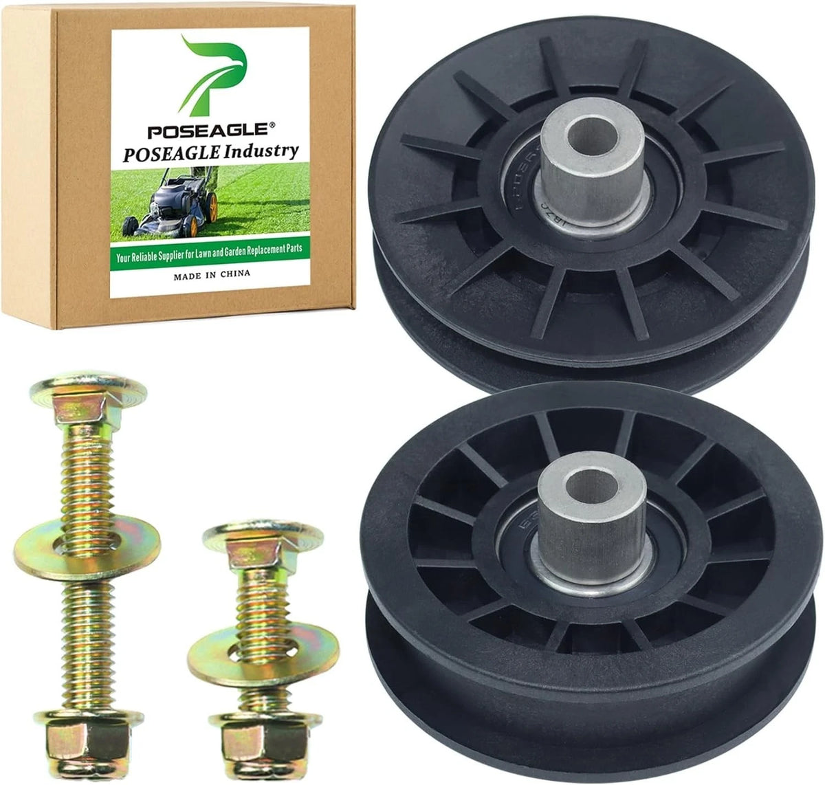 V Groove Idler Pulley & Flat Idler Pulley Hardware Kit for