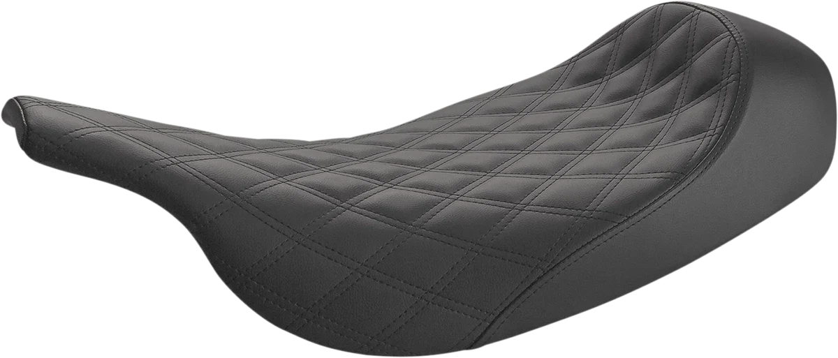 Saddlemen Renegade Solo Seat for Harley FL (1997–2007) - Lattice Stitched - Black