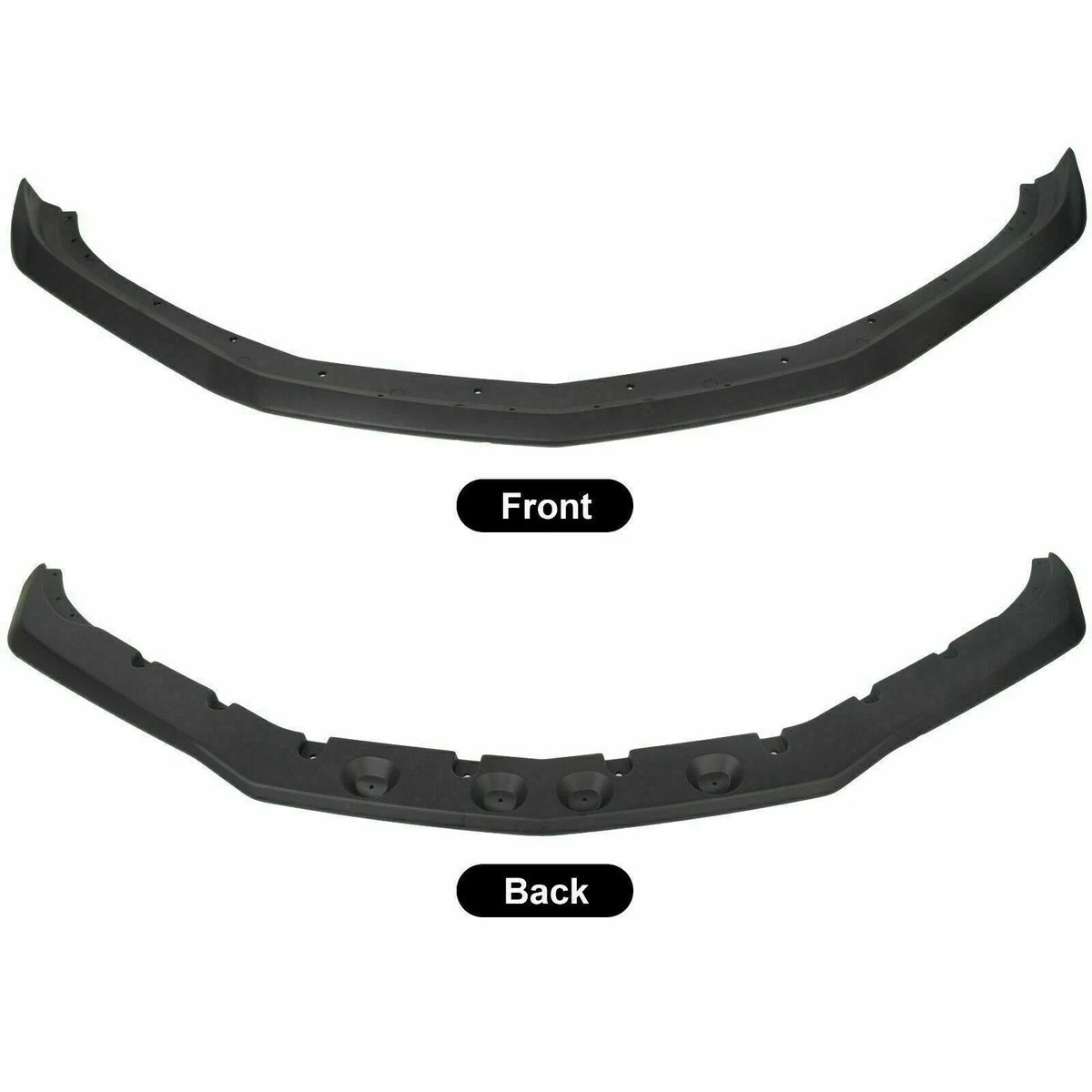 Front Bumper Spoiler Lip for Chevy Camaro SS V8 (2016–2024) Tinted Matte Black