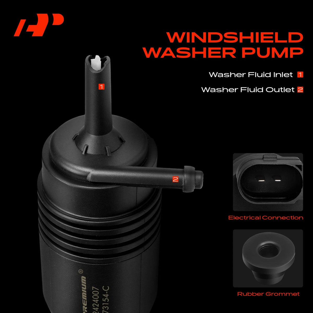Windshield Washer Pump for Buick Envision (2016–2021) 22873154