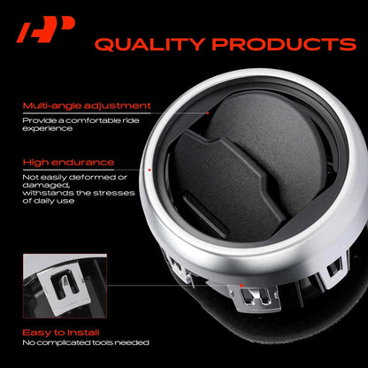 2X Dash Air Vent for Ford Mustang (2015–2022) FR3Z19893AE, FR3Z19893AC