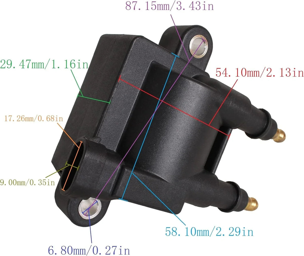Ignition Coil 2X 8M0029482 300-8M0044991 for Mercury Mercruiser (35-80HP)