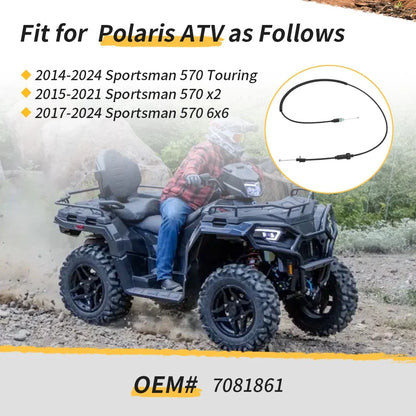 Throttle Cable 7081861 for Polaris Sportsman 570 Touring X2 6X6 (2015–2024)