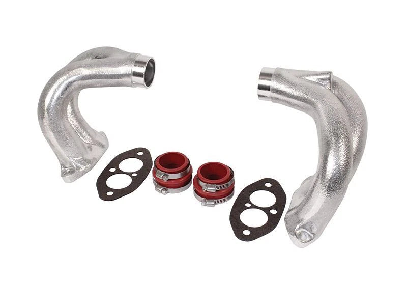 Twin Port Inlet Manifold Ends Pair for VW T2 Bay 1600cc (1971–1979) 113129709G, 710D