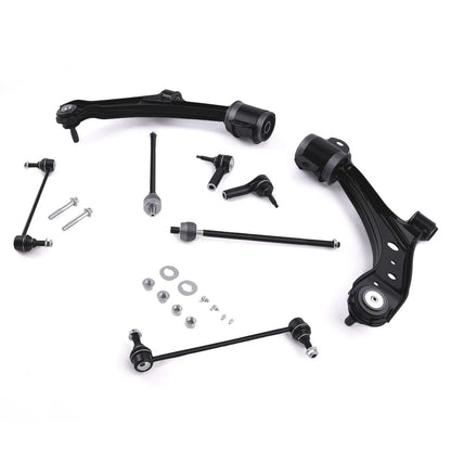 Front Lower Control Arms Ball Joints Sway Bar Tie Rods for 2005–2010 Ford Mustang