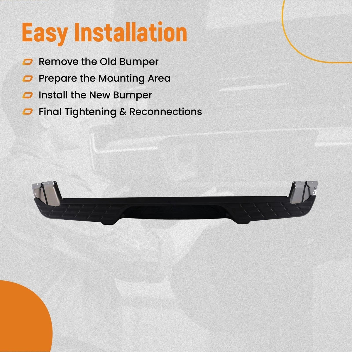 Chrome Rear Bumper for Silverado Sierra 1500 (2007–2013) GM1103148