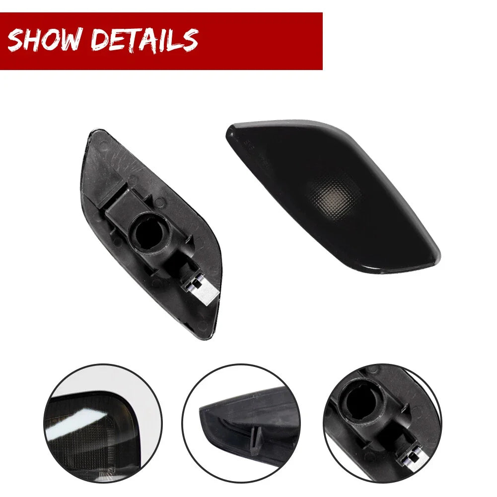 Smoked Front Side Corner Marker Signal Lights Lens Kit for Subaru Impreza (2002–2003)