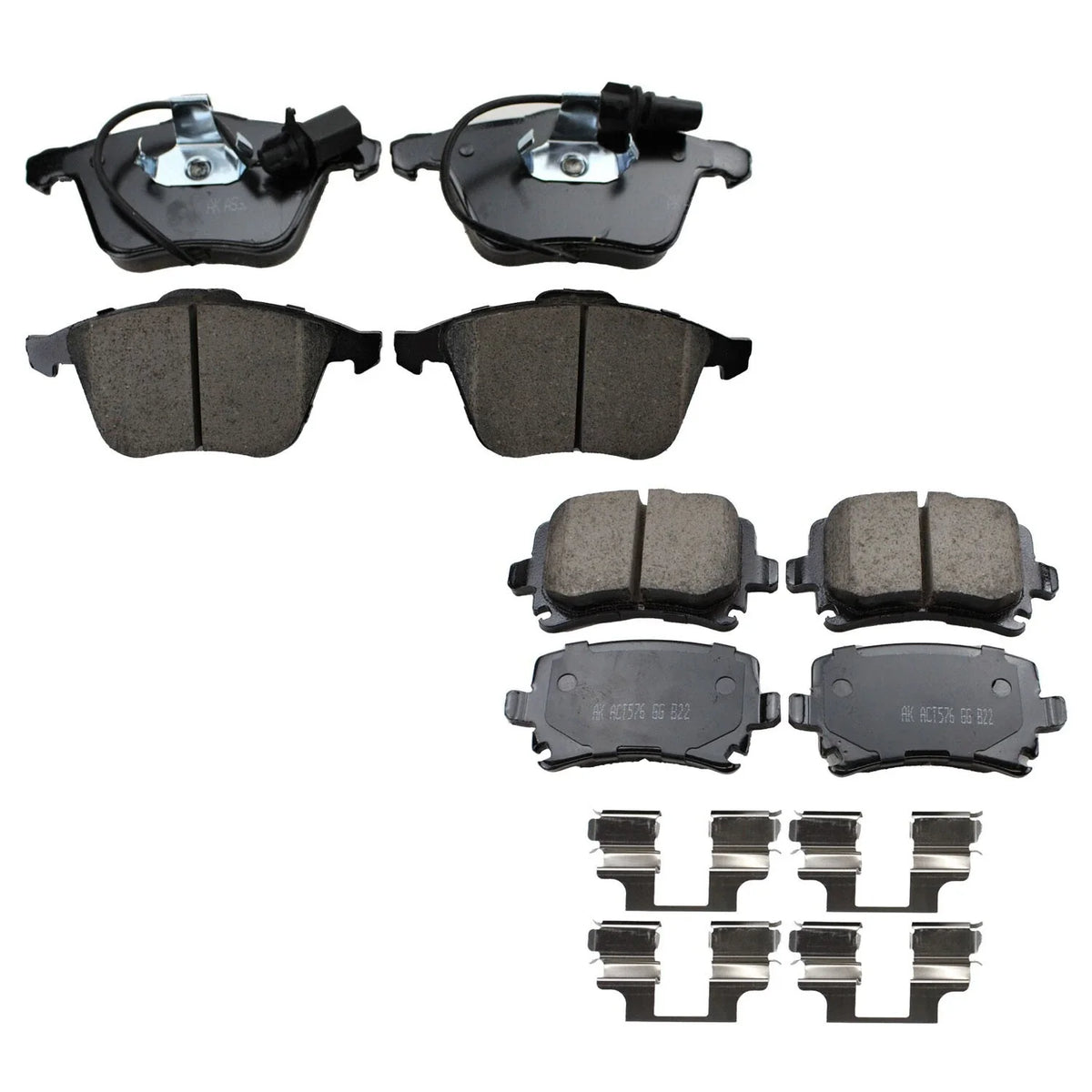 Akebono Euro Ceramic Brake Pad Kit for Audi A4 A6 (2000–2006)