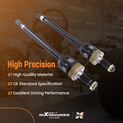 Front Axle Shafts Pair for Ram 2500 (1994–1997) - 4WD, Dana 44, 4-Wheel ABS