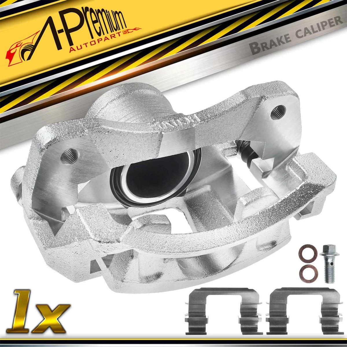 Front Left Brake Caliper w/Bracket for Chevrolet Spark Aveo (2013–2015) 5510285Z20, 96472374, 96475174, 96534636, 19-B2810