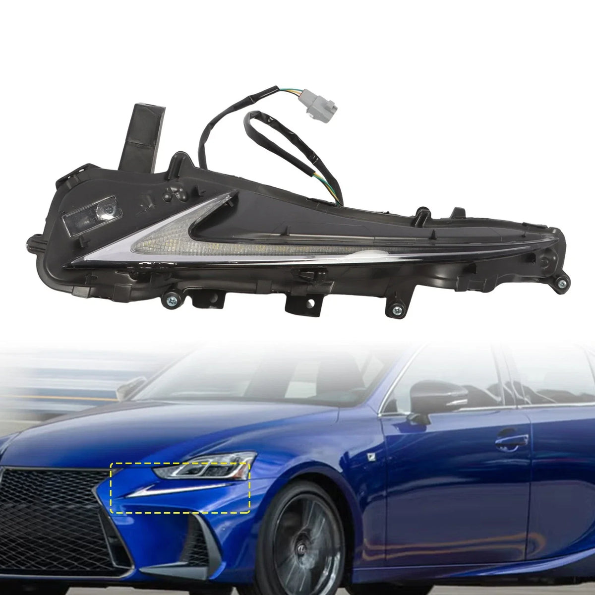 LED Daytime Running Light Left Side for Lexus IS300 IS350 IS200T (2017–2020)