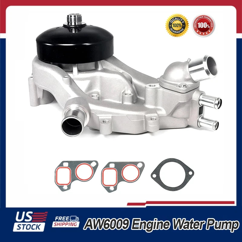 AW6009 Water Pump for Hummer Chevrolet GMC Buick 5.3L 6.0L 6.2L (2002–2019)