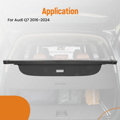 Cargo Cover Shield for Audi Q7 (2016–2024) 4M0863553D, 9PXZH2 Retractable