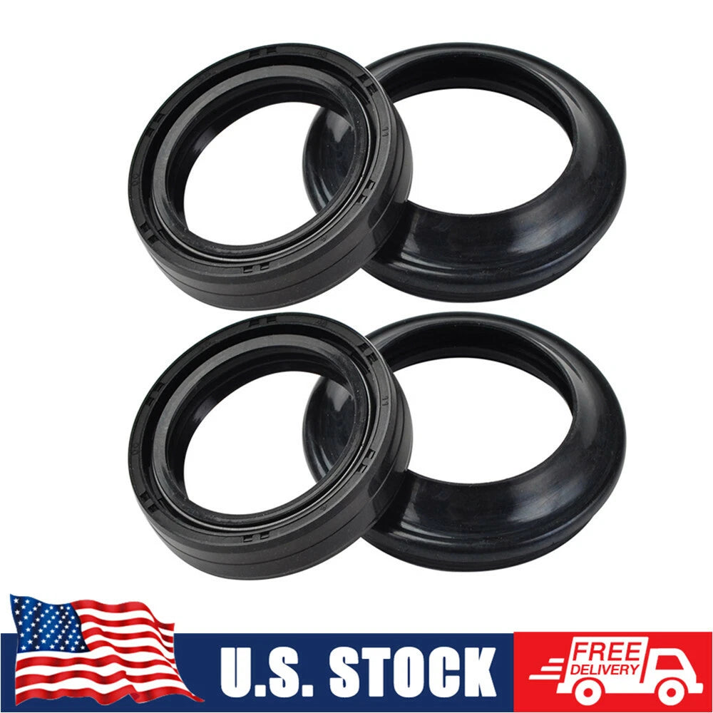Set of 4 Front Fork Oil Seal Dust Seals for Honda CRF150R CBR250R CR80R