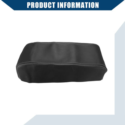 Center Console Armrest Covers for Nissan Pathfinder (2013–2020) Faux Leather Black Gray