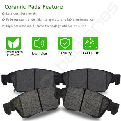 8PCS Semi-Metallic Brake Pads Kit for Ford Taurus (1994–2000)