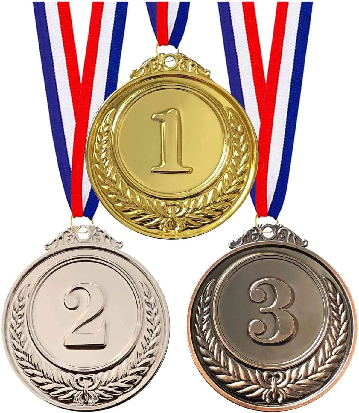 3 Pcs Gold Silver Bronze Medals for Awards (Olympic Style)
