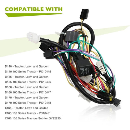 Replacement Wire Harness for D140 D155 D160 D170 X165 (GY22441)