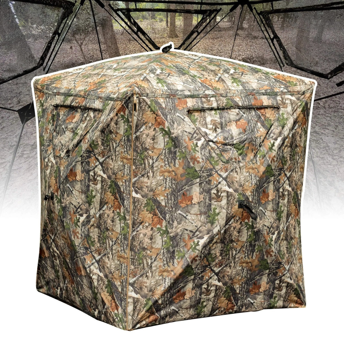 2X Hunting Blind for 2 Person Pop Up Blinds 360 Degree See