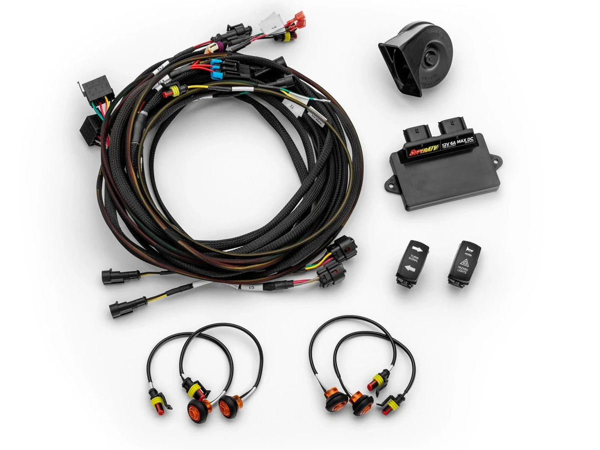 SuperATV Deluxe Self-Canceling Turn Signal Kit for Yamaha Wolverine RMAX (2021–2023)