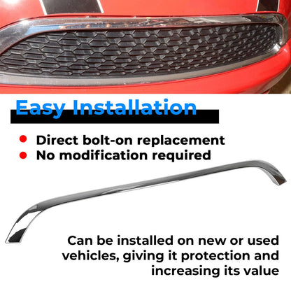 Chrome Grille Hood Molding Trim for Mini Cooper R55 R56 R58 R59 (2007–2015)