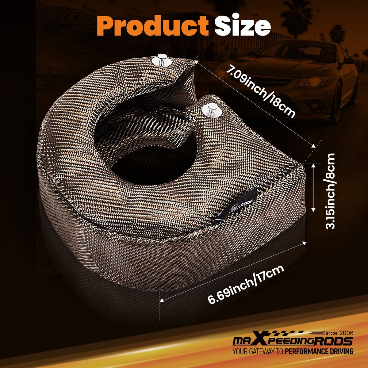 T3 Turbo Blanket Heat Shield for GT25 GT28 GT30 GT32 GT35 (TFVBDZ)
