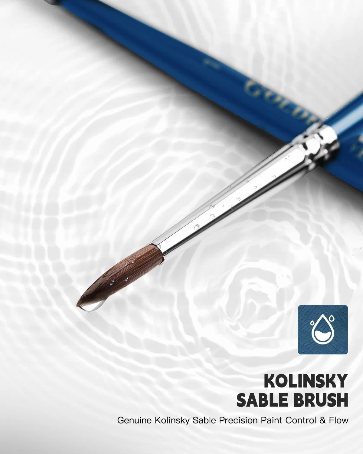Set of 5 Kolinsky Sable Brushes for Fine Detailing