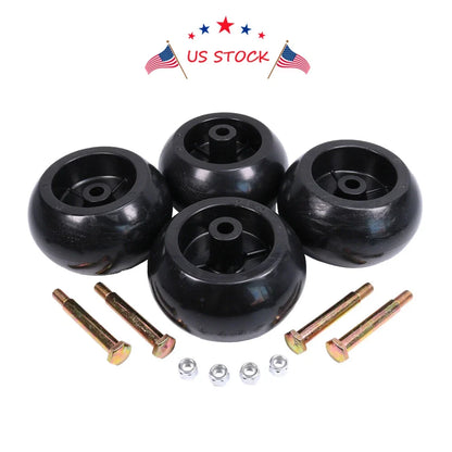 Set of 4 Mower Deck Wheels Bolts for RZT50 RZT54 LT1050 SLT1554