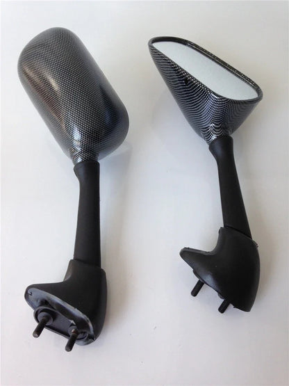 Carbon Fiber Side Mirrors for Yamaha YZF-R1 (2000–2006) & FZS600 (2000–2001)