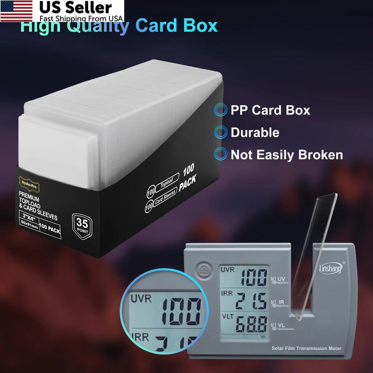 Set of 200 Card Sleeves for Toploaders and Penny Sleeves