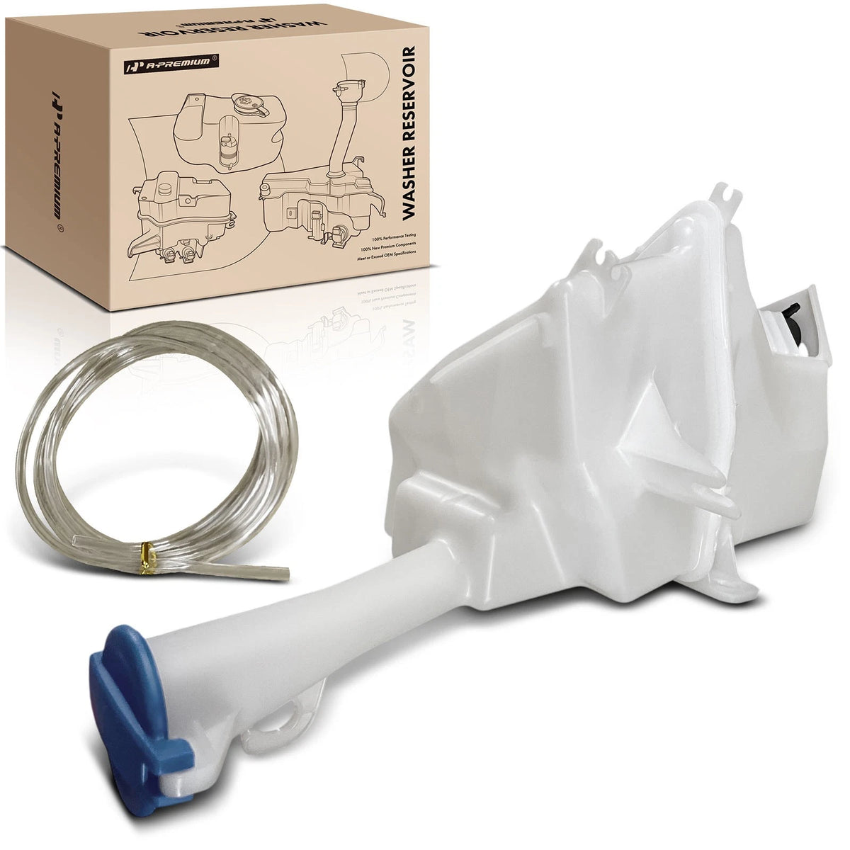 Windshield Washer Reservoir w/ Pump & Sensor for Kia Forte (2019–2023) 98610M7100, KI1288146