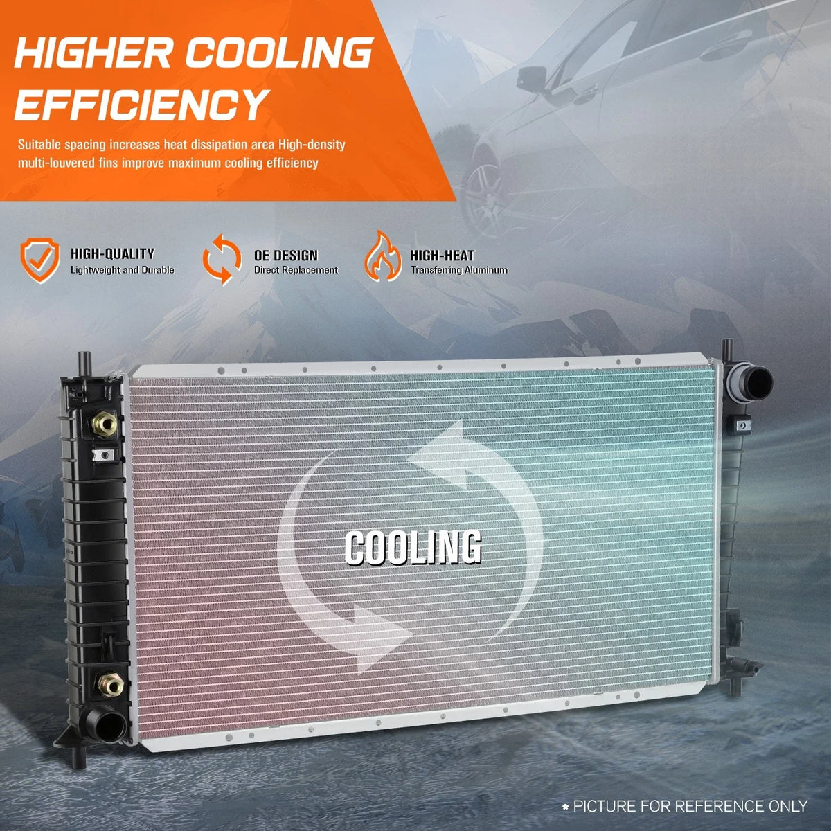 Aluminum Cooling Radiator for Ford Expedition/F150/Mark LT (2004–2008) DPI-2818