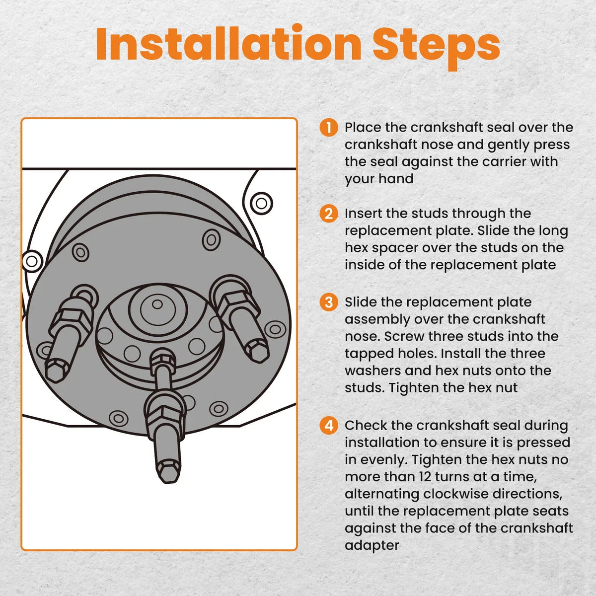 Crankshaft Front Seal Wear Sleeve Remover Installer for Cummins ISX15/12 (2007–2023)