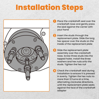 Crankshaft Front Seal Wear Sleeve Remover Installer for Cummins ISX15/12 (2007–2023)