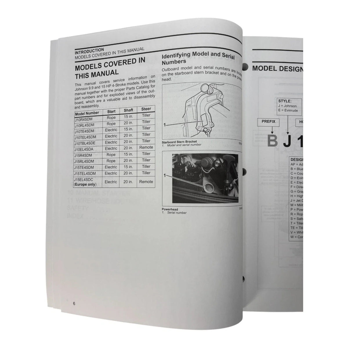 Service Manual for Johnson 9.9, 15 HP 4 Stroke (2006) - Part No. 5006590
